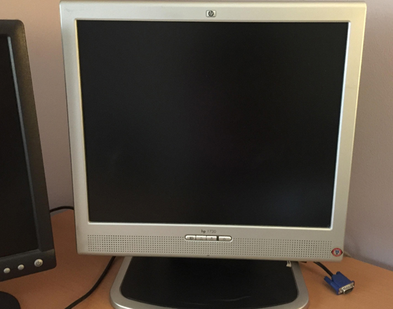 Two 17 Computer Monitors - Dell and HP - 35 each