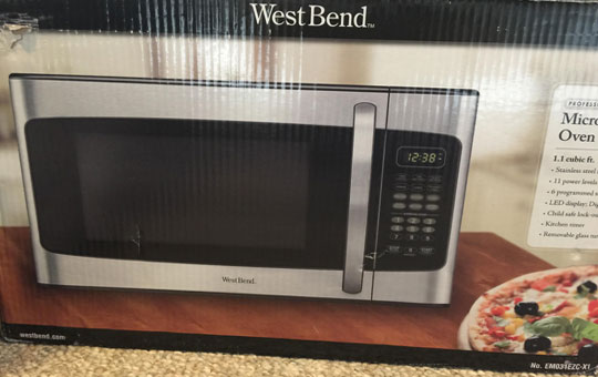 Brand New West Bend Stainless Steel Microwave Plus Oven w/ LED Display