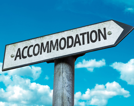 Accommodation available