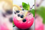 Tangy Blueberry Lemonade, blueberry drinks, blueberry lemonade, Strawberry