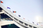 Champions Trophy 2025 Curtain Raiser news, Indian flag at Champions Trophy 2025 Curtain Raiser, champions trophy curtain raiser in lahore indian flag missing, Hidden