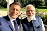 France Prime Minister, Emmanuel Macron and Narendra Modi news, france and indian prime ministers share their friendship on social media, Bonding