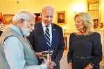 Narendra Modi diamond, Narendra Modi, modi s 20 000 diamond becomes most expensive gift to biden family, Narendra modi diamond