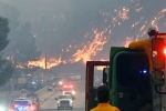 Los Angeles Wildfire evacuated, Los Angeles Wildfire pictures, new wildfire erupts near los angeles, Los angeles