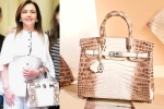 Birkin bags, himalaya birkin bags, nita ambani s crocodile skin handbag worth rs 2 6 cr studded with 240 diamonds goes viral, Karisma kapoor