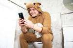 Phone Usage on Toilet disadvantages, Phone Usage on Toilet research, using your phone on the toilet will invite a painful disease, Cialis