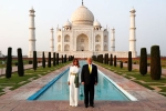 Melania Trump, Narendra Modi, president trump and the first lady s visit to taj mahal in agra, World heritage site