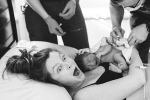 pregnancy and parenting, pregnancy and parenting, mother s moment of surprise perfectly captured after she births a boy while expecting a girl goes viral, Ufo