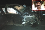 Rajasekhar, Rajasekhar latest, rajasekhar meets with a road accident, Mercedes benz